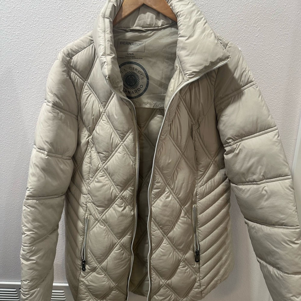 Bernardo Women's Quilted Jacket - Cream